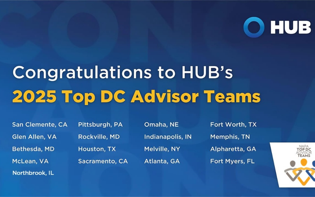 17 HUB RPW Offices Recognized as 2025 NAPA Top DC Advisor Teams