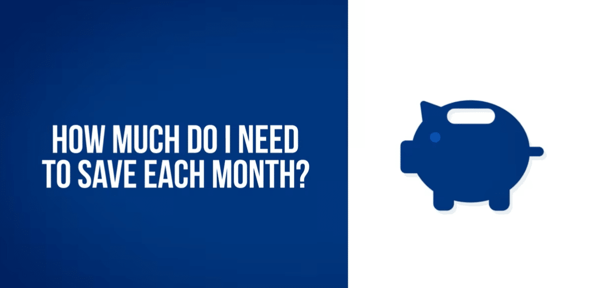 How Much Do I Need To Save Each Month?